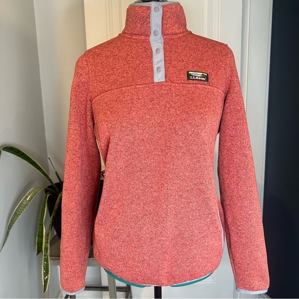 L.L. Bean Better Sweater Kangaroo Pocket Women's small Sienna Clay